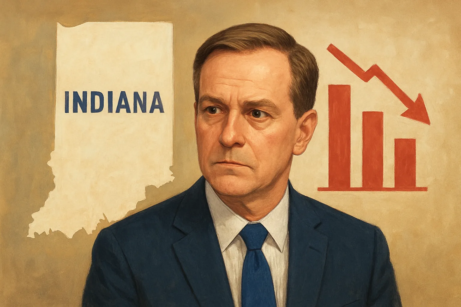 AI-generated illustration of the topic: BLS: Indiana's not‑seasonally‑adjusted unemployment rate 3.6% in August 2026; Indianapolis 3.3%