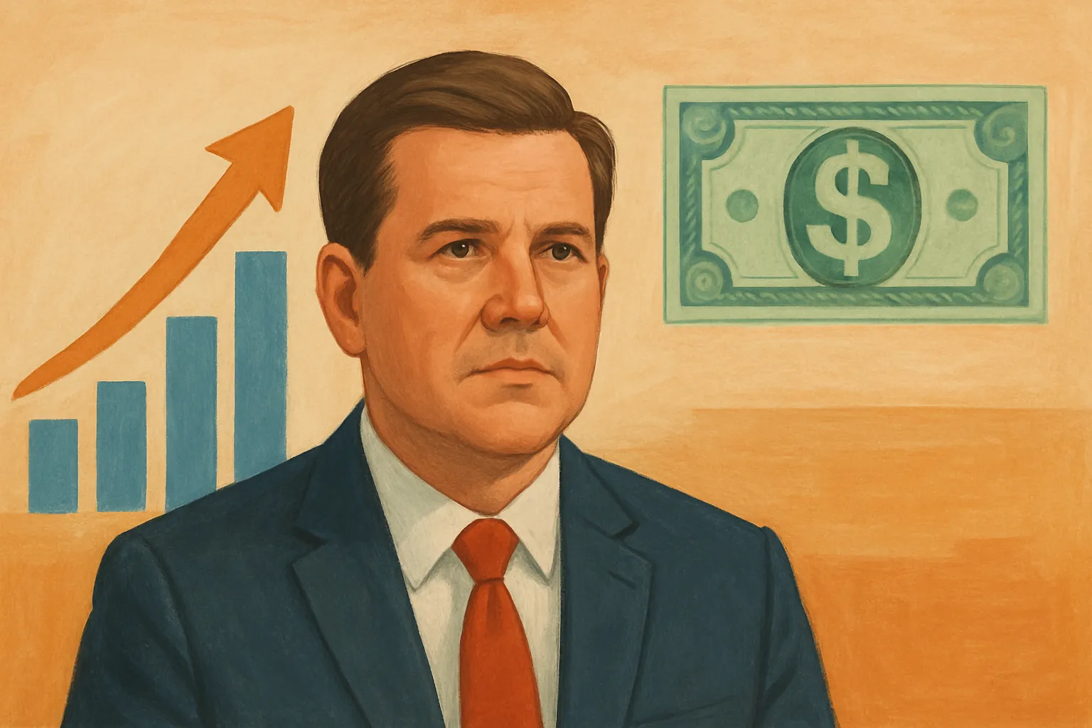 AI-generated illustration of the topic: BEA third estimate: U.S. real GDP up 2.2% annualized in Q2 2026; PCE inflation 5.0%