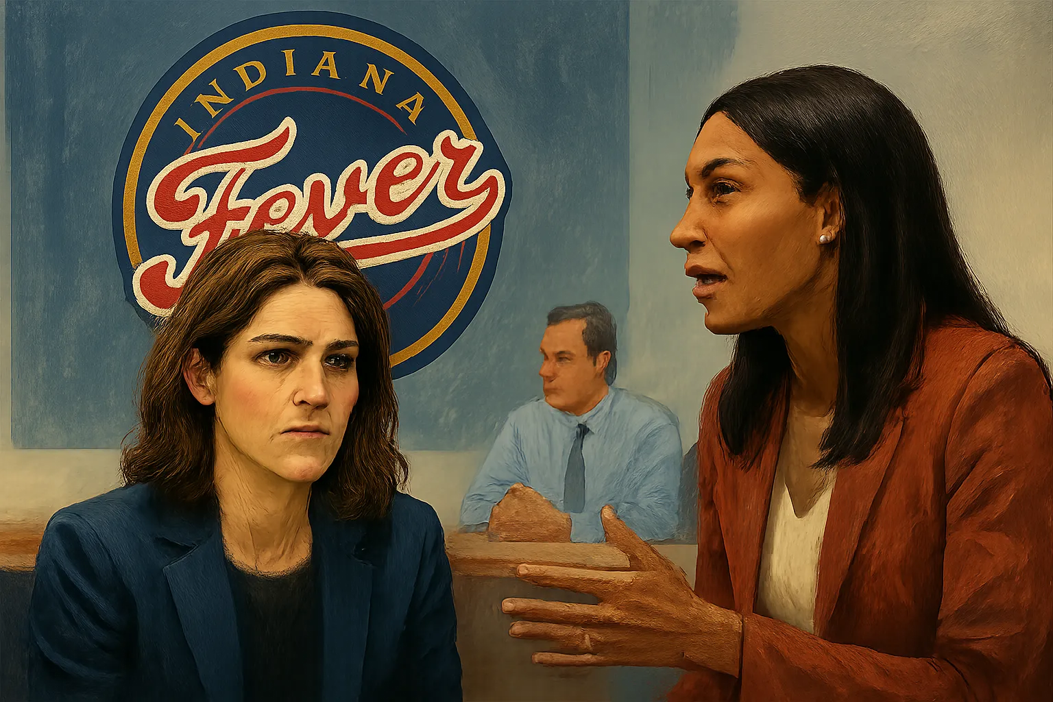 AI-generated illustration of the topic: Stephanie White: she hopes to stay as Indiana Fever coach, but 'it's their decision,' GM offers no clear answer