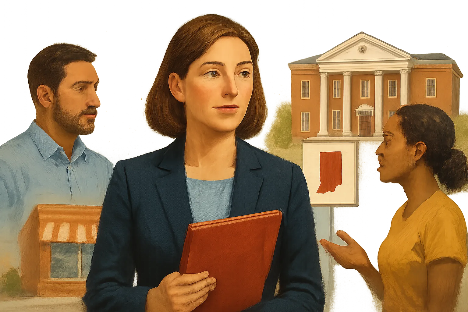 AI-generated illustration of the topic: IU Southeast launches Entrepreneurship Through Acquisition initiative to help keep Indiana businesses local