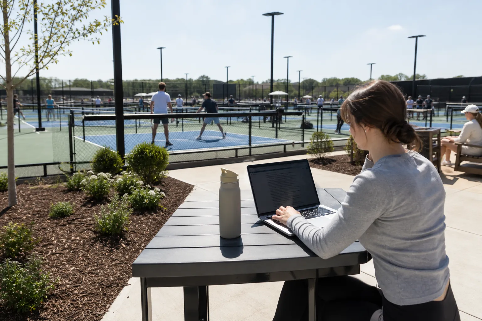 AI-generated illustration of the topic: Purdue expands campus recreation with new Pickett‑Chaney pickleball and tennis complex in West Lafayette