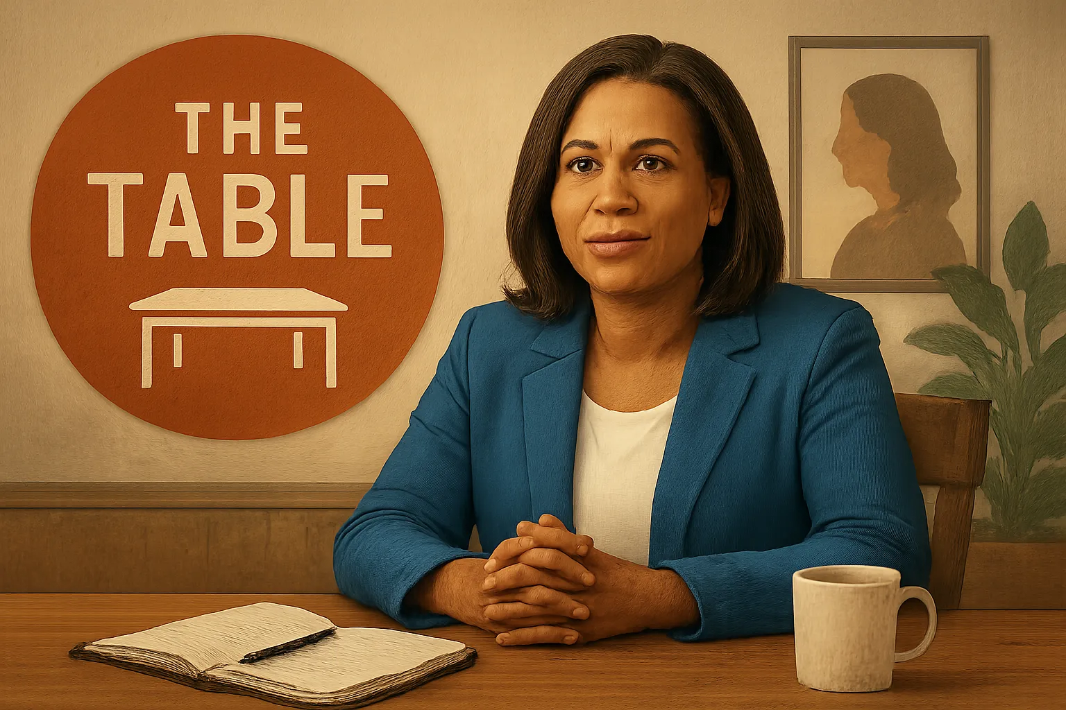 AI-generated illustration of the topic: Westfield Chamber launches 'The Table' women's business council; December kick-off planned