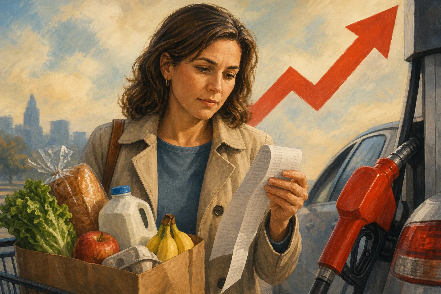 AI-generated illustration of the topic: U.S. consumer prices up 3.7% year-over-year in September 2026; core CPI 2.6%