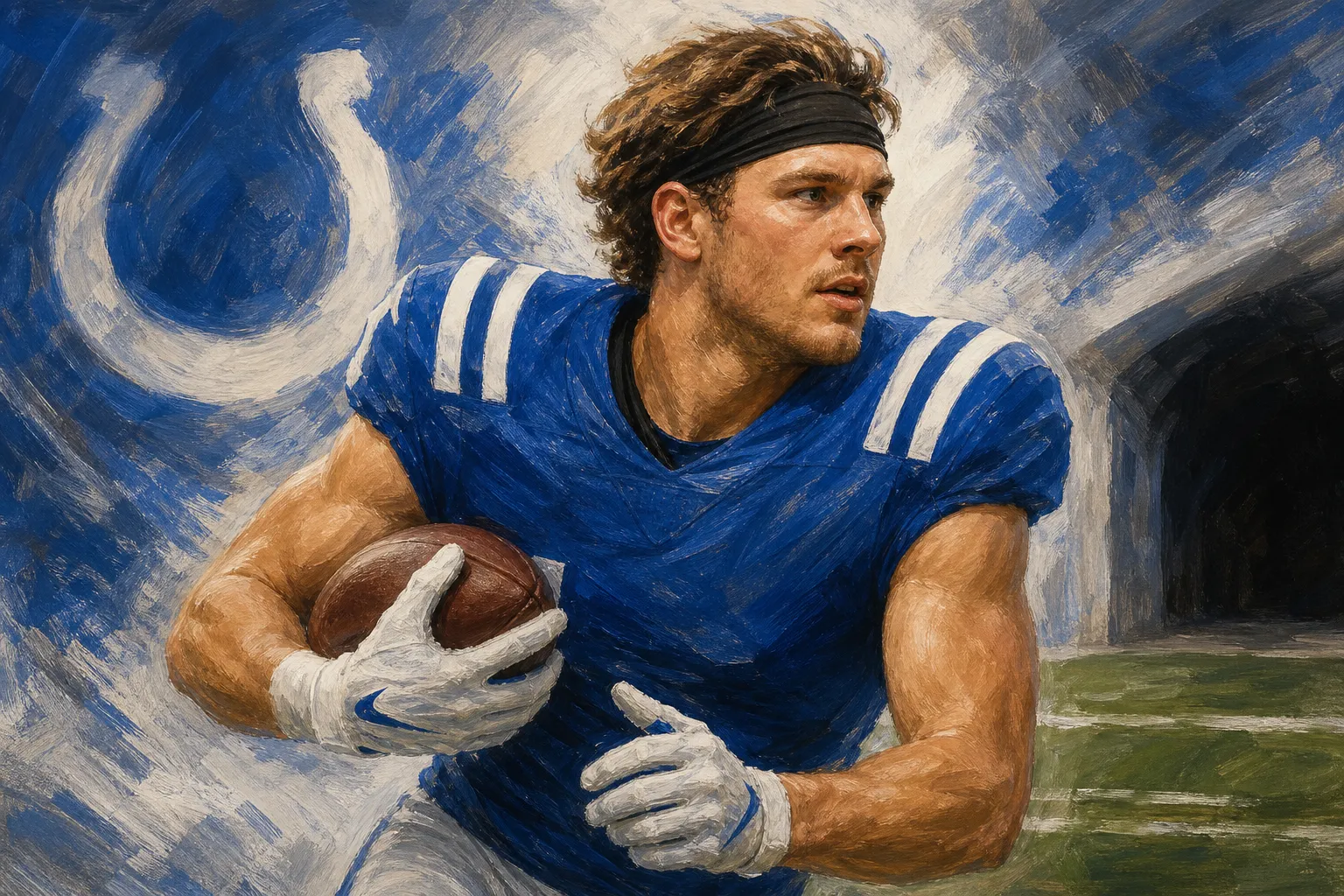 AI-generated illustration of the topic: Colts activate tight end Will Mallory from injured reserve