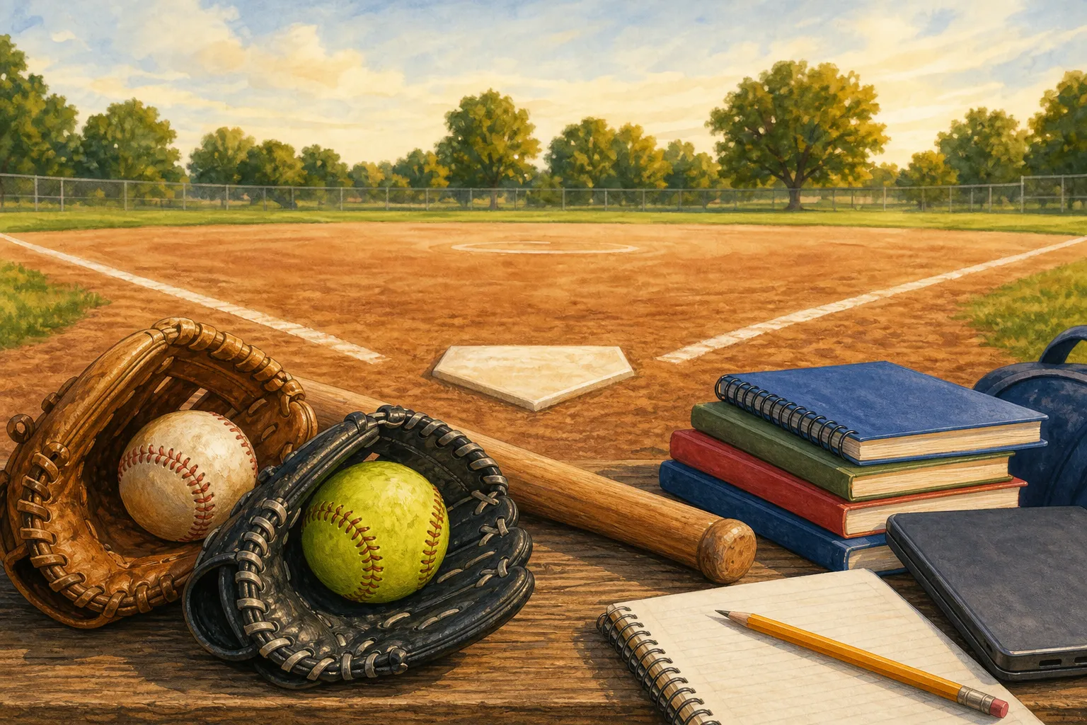 AI-generated illustration of the topic: Indianapolis Indians Charities awarded $50,000 SYPI grant to expand youth baseball and support services