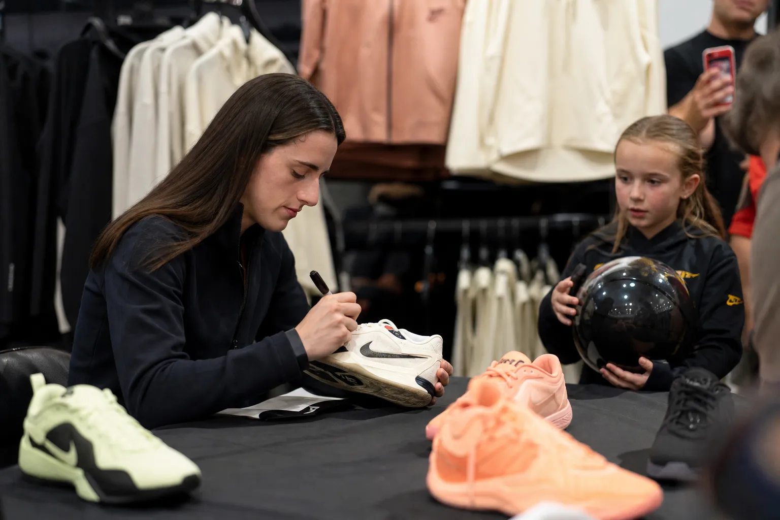 AI-generated illustration of the topic: Nike to release Caitlin 1 signature line Oct. 1, spotlighting Indiana Fever star