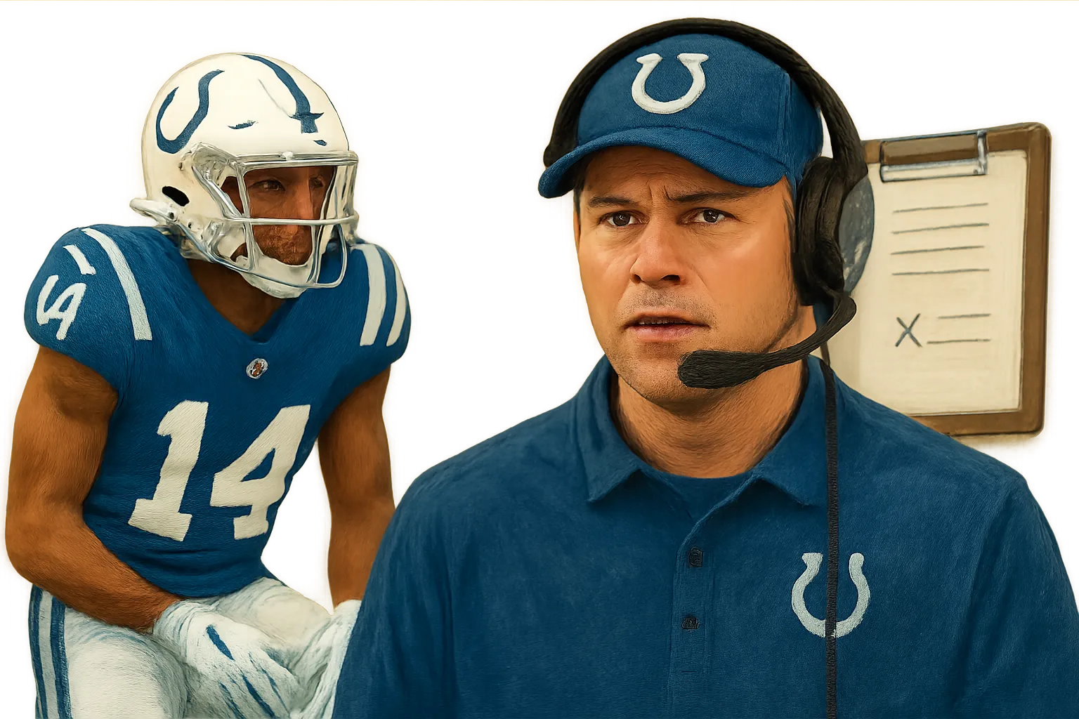 AI-generated illustration of the topic: Colts rule out WR Ashton Dulin for Week 2 game vs. Chiefs