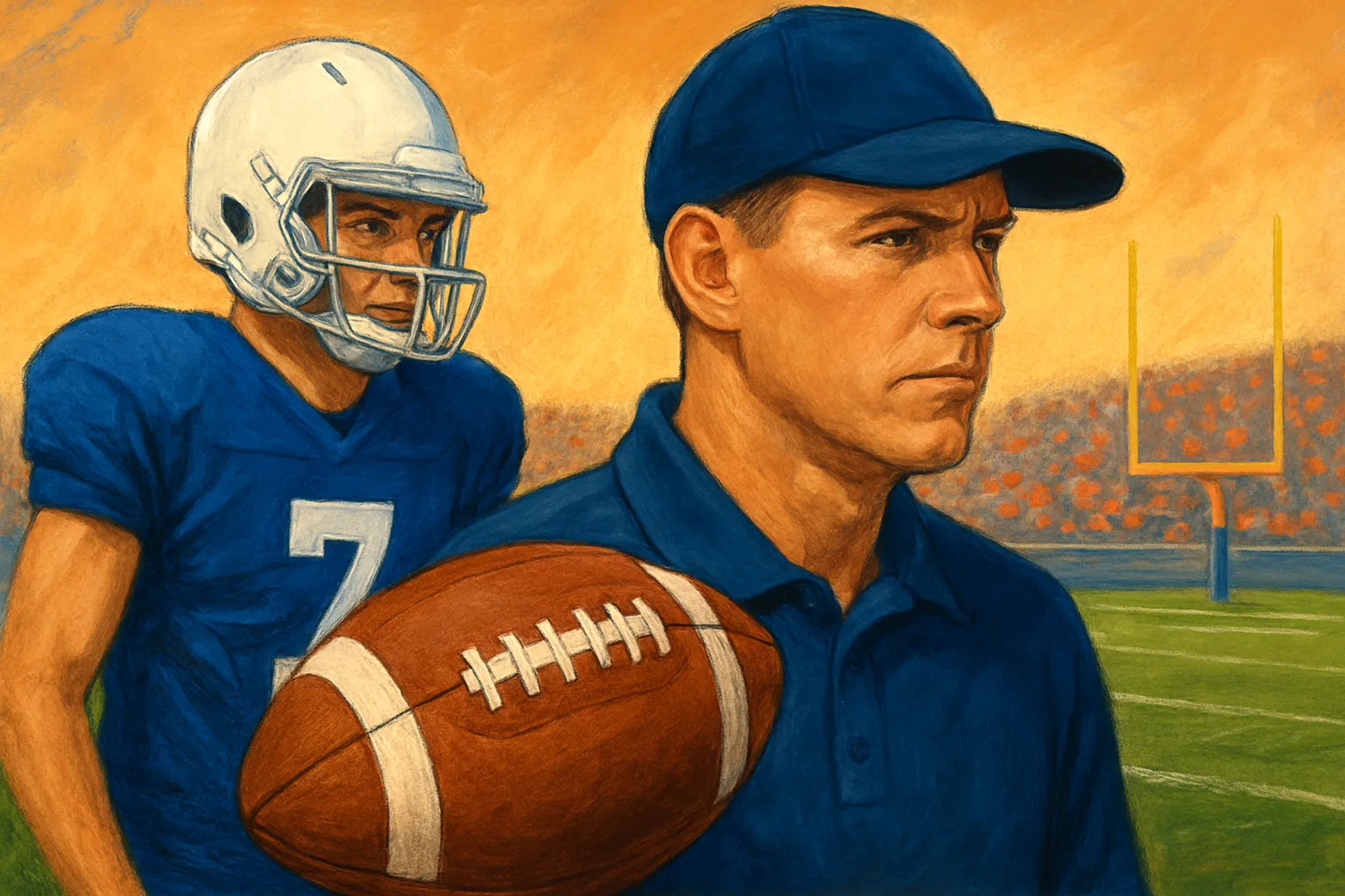 AI-generated illustration of the topic: Week 4 high-school recap: Carroll ends Bishop Dwenger streak; Brownsburg, coach milestones and program records noted